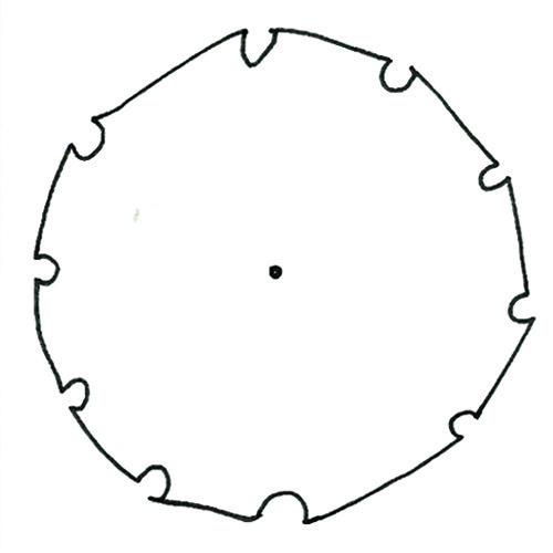 500x500 Drawing Vegetation Hand Drawn Outline Trees In Plan Archilibs