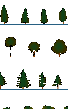 263x420 Vegetation Cad Blocks, Thousand Dwg Trees, Plants, Potted