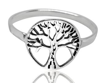 340x270 Silver Tree Ring Etsy