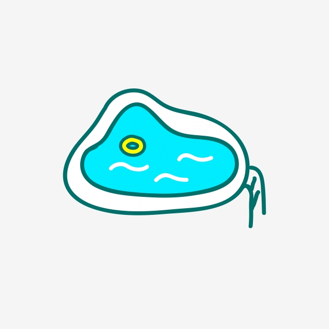 640x640 Swimming Pool Swim Ring Cute Illustration Stick Line Drawing