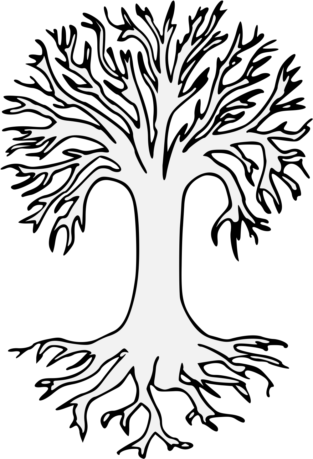 1000x1464 Tree With Roots Download Free Clipart With A Transparent Background