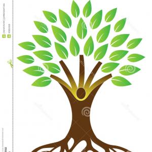 300x300 Best Free Hand Tree Roots Vector Drawing Represents Design