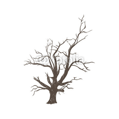 400x400 Dry Wood Tree The Dry Old Tree Silhouette Of A Tree Hand Drawing