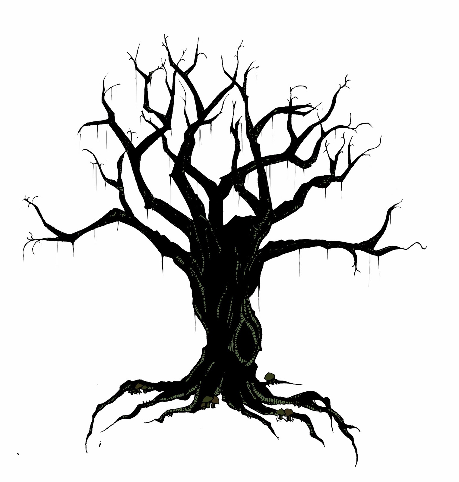 1522x1600 Fractal Drawing Tall Tree For Free Download