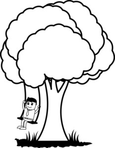 233x300 Tree Swing Cartoon Vector Royalty Free Stock Image