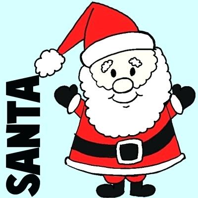 400x400 Santa Claus Drawing Draw Santa Claus Face Drawing Images