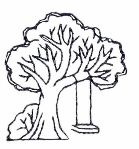 468x500 Tree Swing Embroidery Designs, Machine Embroidery Designs
