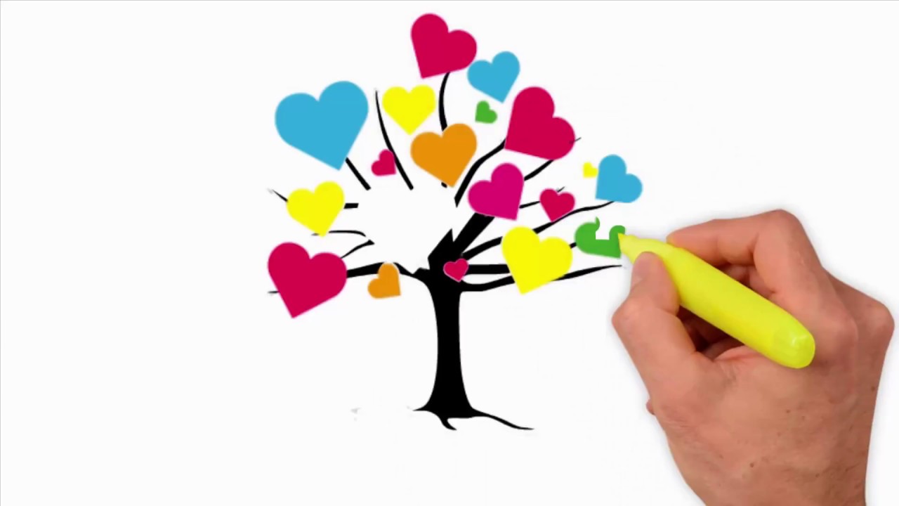 1280x720 Coloring Pages How To Draw A Simple Tree Without Leaves Step