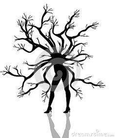Tree Woman Drawing