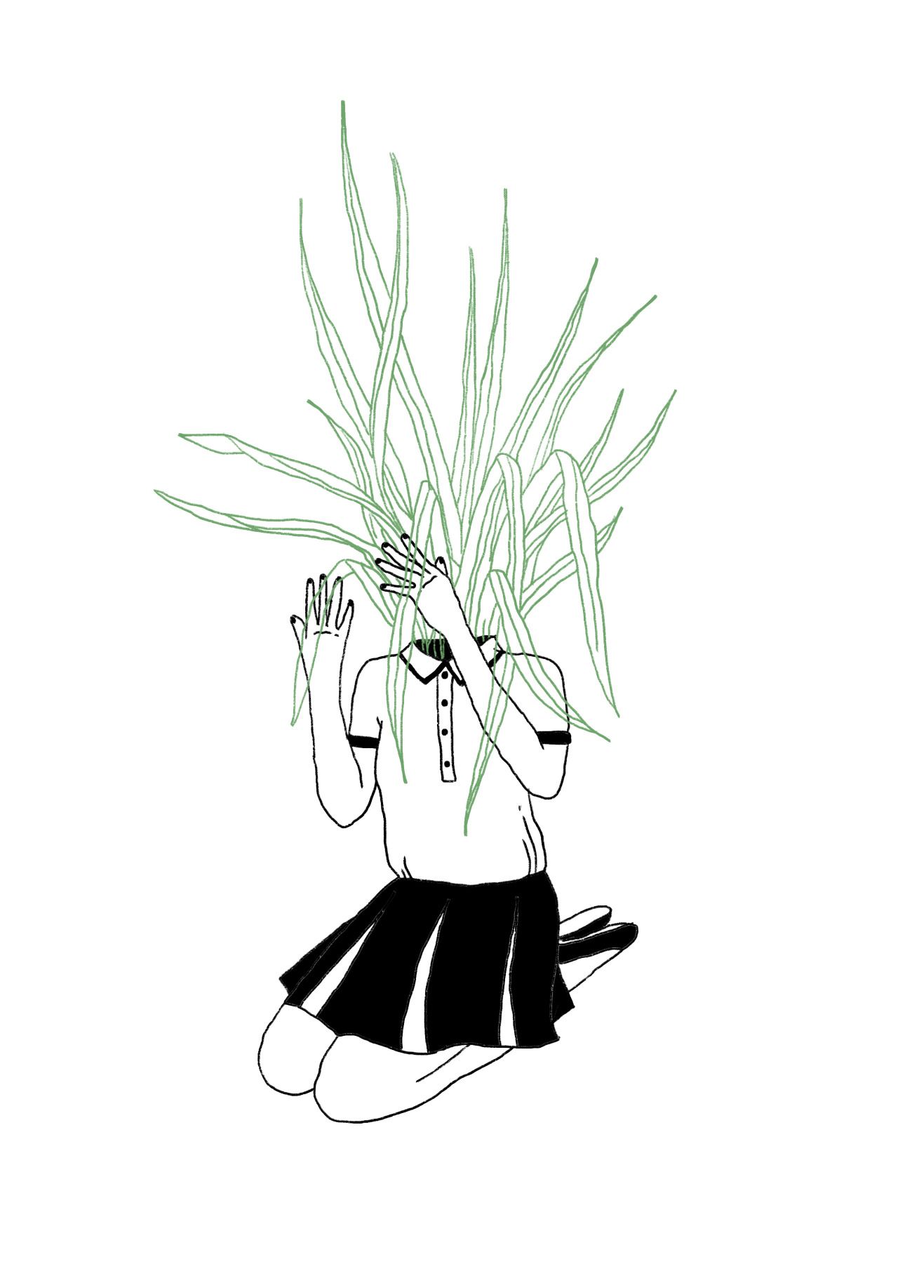 1280x1811 Cactus Drawing Woman For Free Download