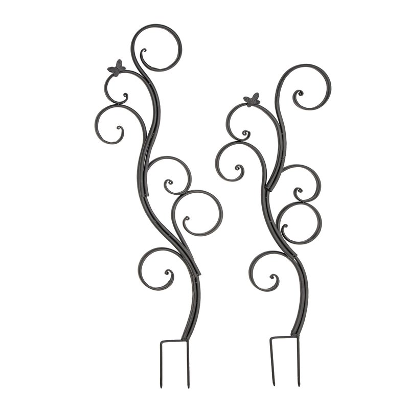 800x800 Cole Grey Piece Contemporary Metal Butterfly Trellis Set Wayfair