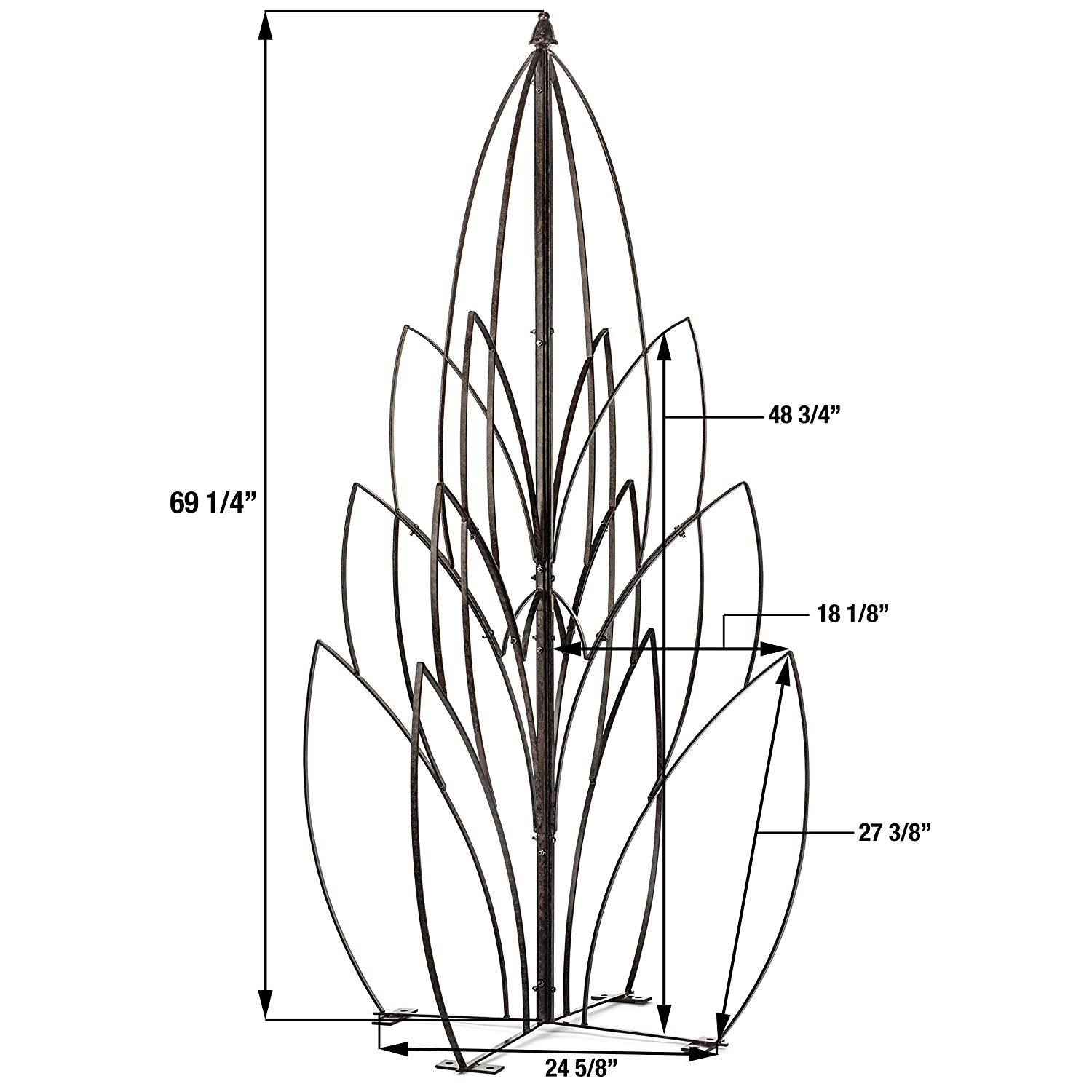 1500x1500 H Potter Lotus Trellis Wrought Iron Garden Patio Weather Resistant
