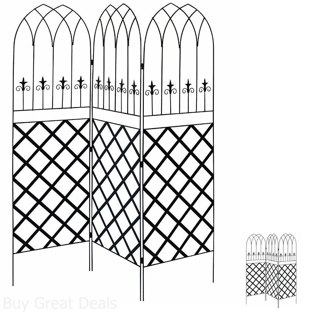 1000x1000 privacy trellis metal garden climbing plants lattice screen