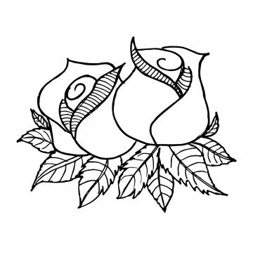 360x360 Hand Drawn Beauty Elements Wearing White Trench Coat Design, Hand