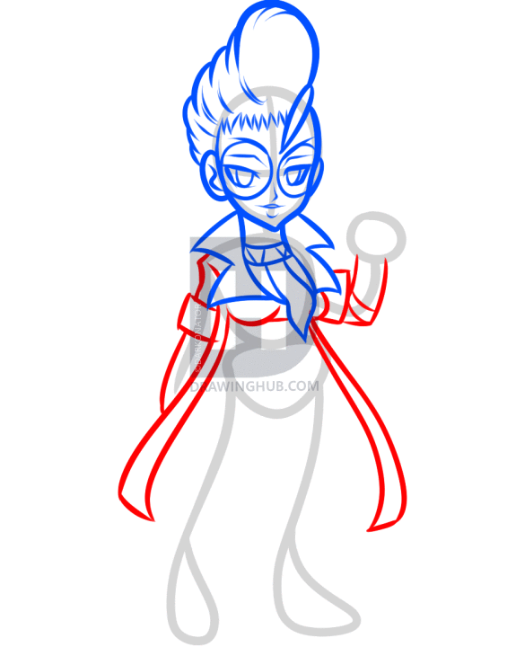 575x720 how to draw crimson viper, crimson viper, maya, step