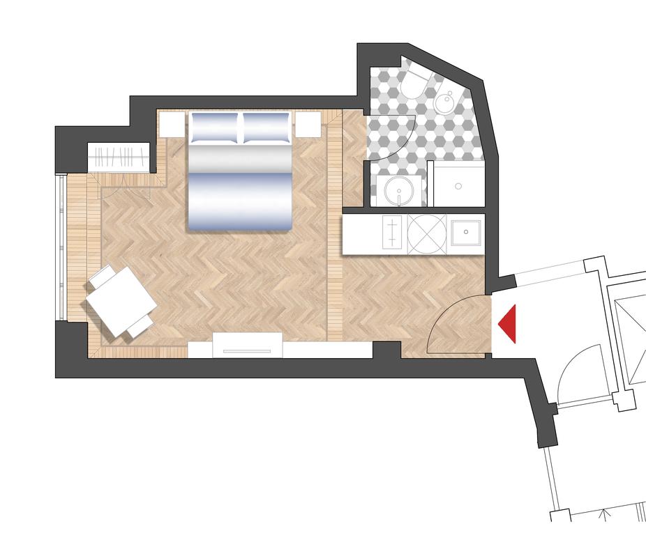 926x768 Apartment Pigneto Rome, Italy