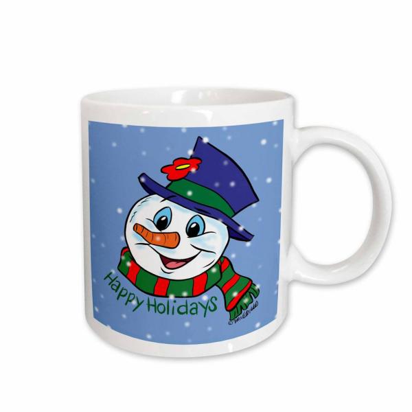 600x600 Drawing Conclusions Holidays Oz White Ceramic Snowman