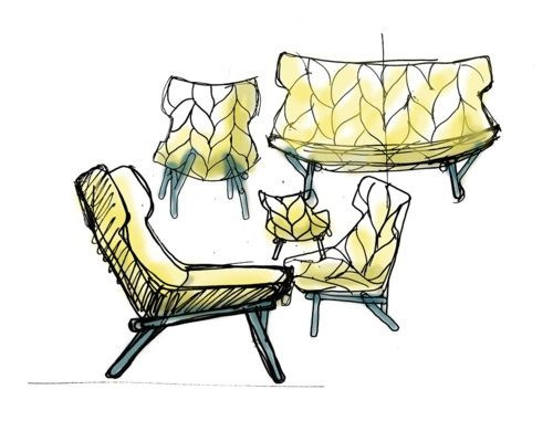 500x381 Furniture Sketch Logo Drawing Inspirational Modern Fice Vector