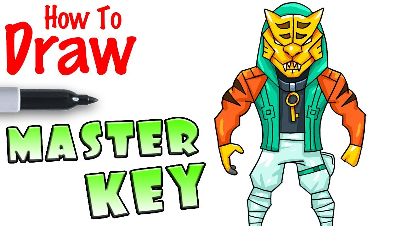 1280x720 How To Draw Masterkey With Mask Fortnite