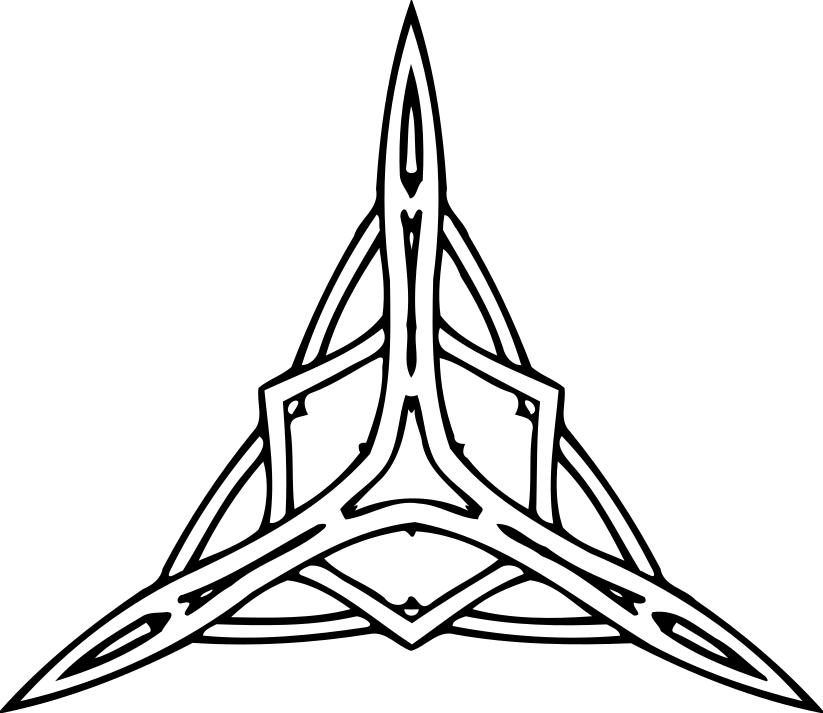 823x713 Triangular Ornament Clipart