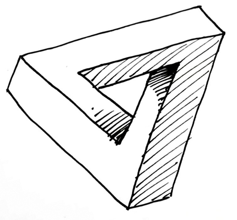 755x699 How To Draw The Impossible Triangle Shoo Rayner