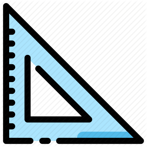 512x512 Drawing, Ruler, School, Triangle Icon