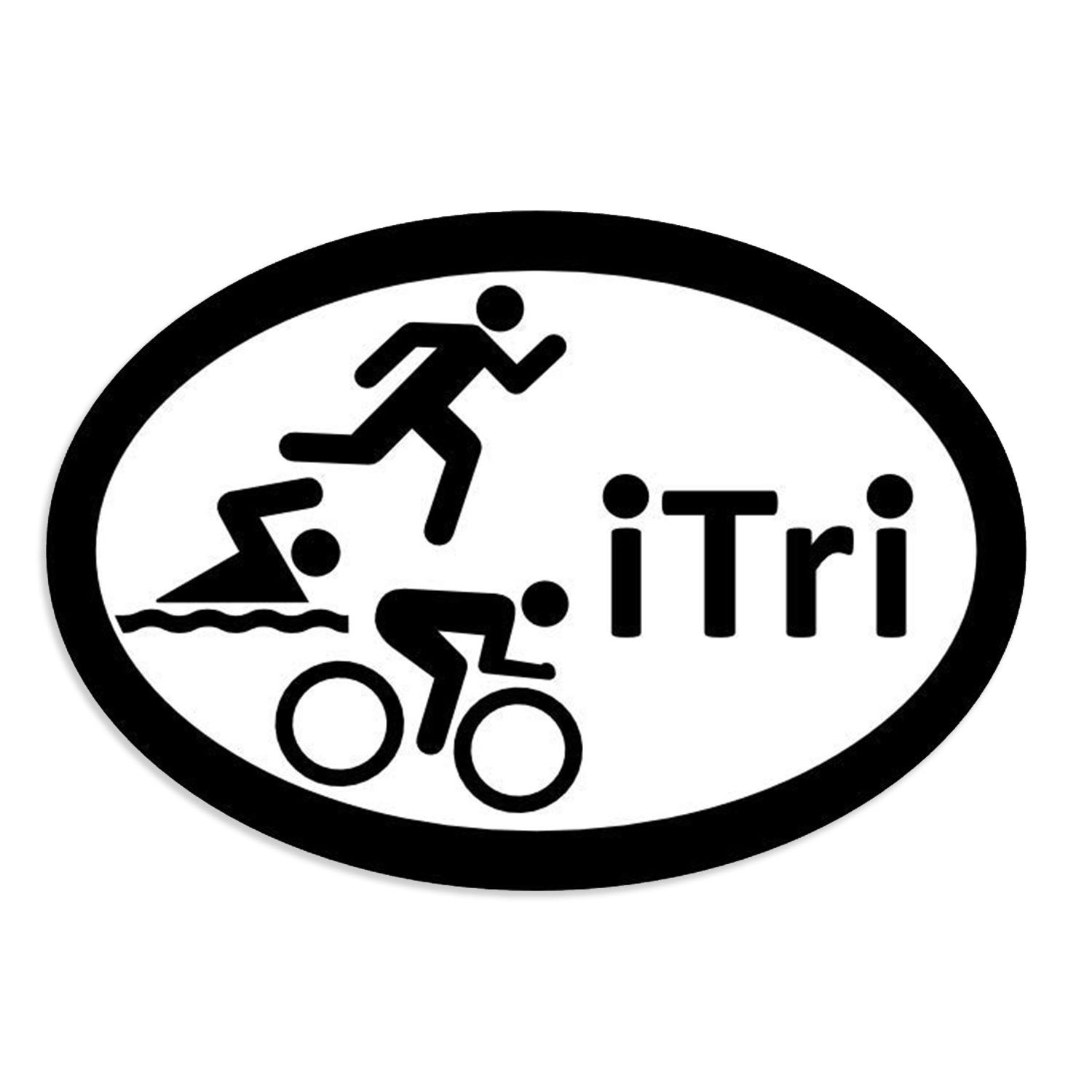 1500x1500 itri bike swim run triathlon white oval car magnets oval etsy