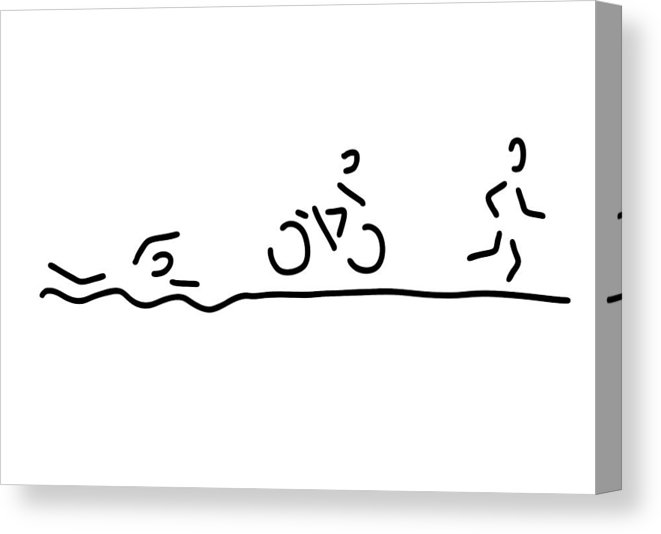 661x534 Triathlon Triathlet Canvas Print Canvas Art