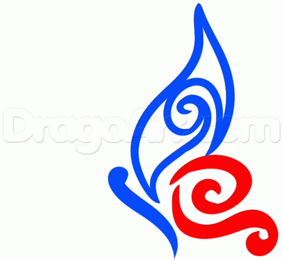 565x522 How To Draw A Tribal Butterfly Tattoo, Step