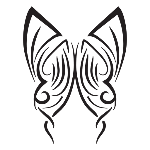 Tribal Butterfly Drawing | Free download on ClipArtMag