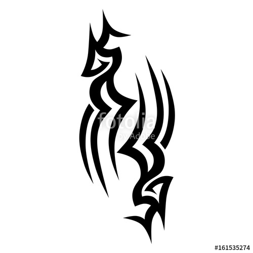 500x500 Tribal Tattoo Vector Designs Sketch Simple Abstract Black Logo