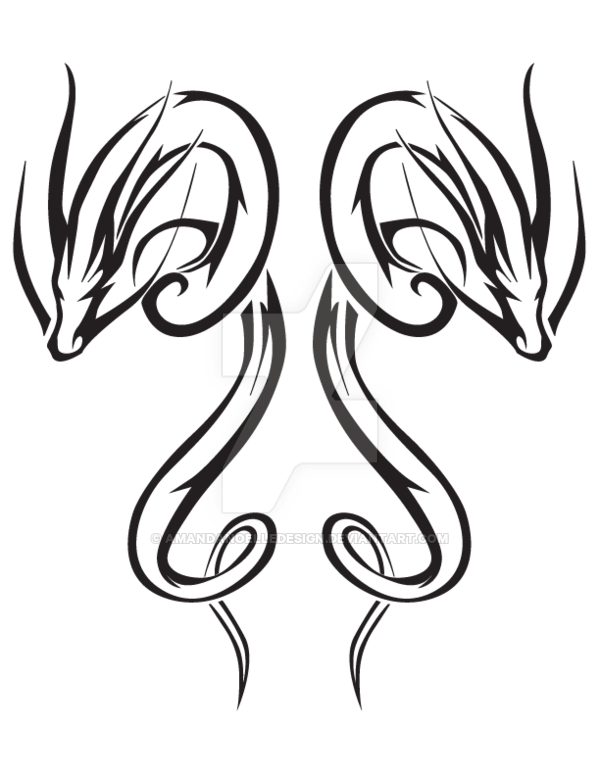 600x776 Personal Tribal Dragon Tattoo