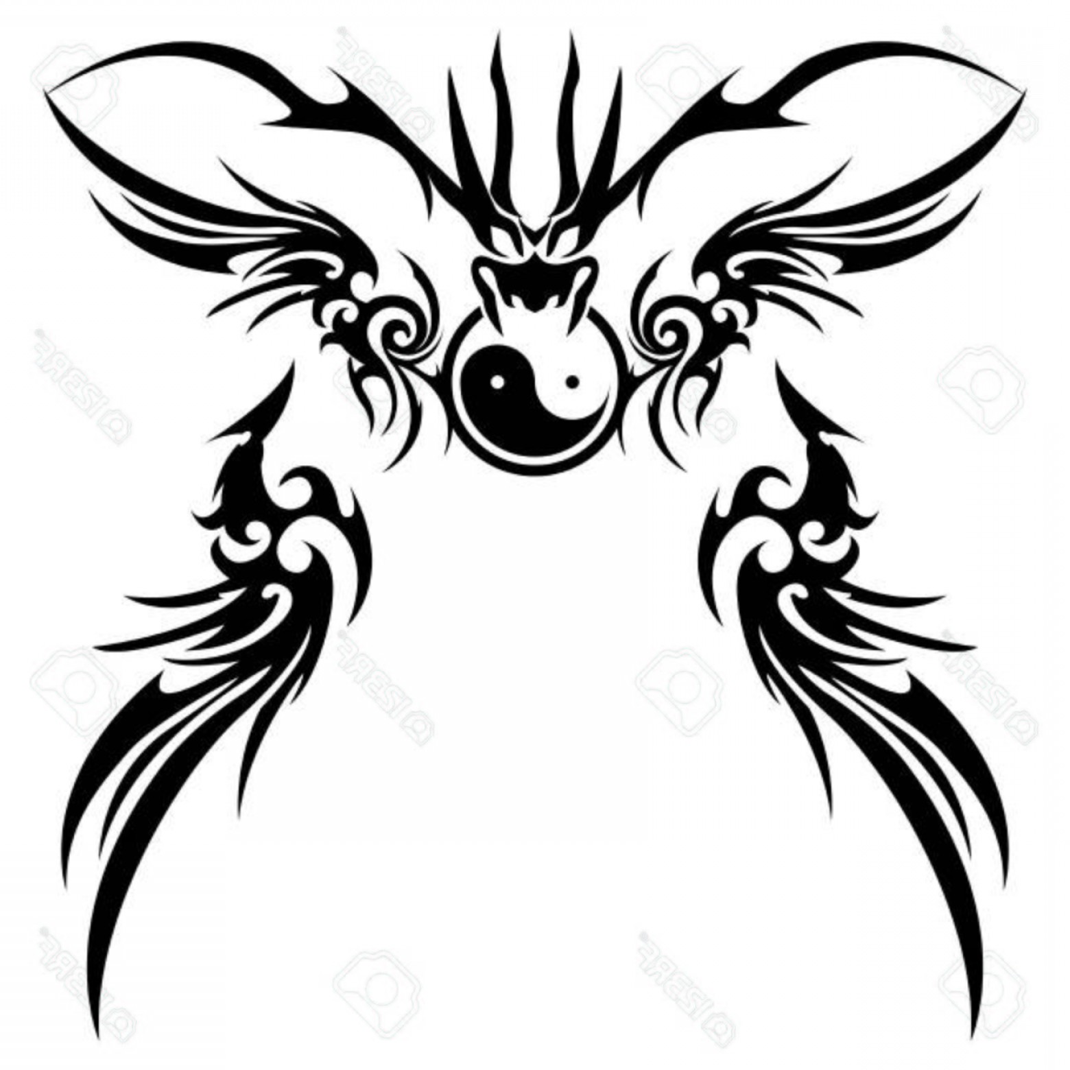1560x1560 Tribal Dragon Vector Art Soidergi