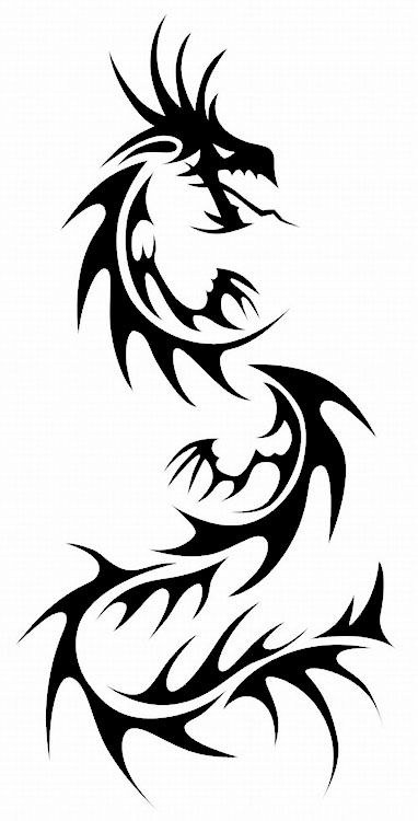 382x750 Dragon Tattoos Chinese Tribal Dragon Tattoo Tattoo