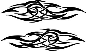 300x178 Vehicle Tribal Flames Vinyl Decal Sticker Car Truck Boat Graphics
