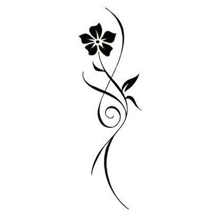 420x420 Tribal Flower Tattoo Drawing Tattoo Ideas