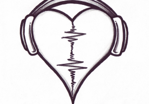 300x210 How To Draw Cool Heart Designs Step