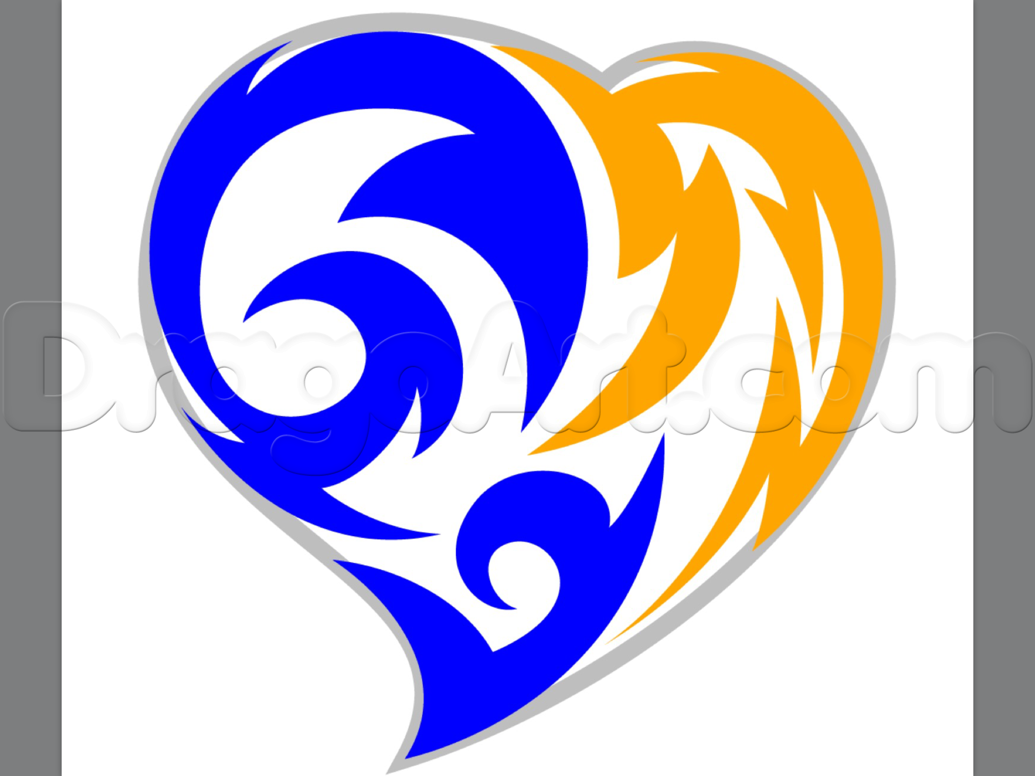 2048x1536 How To Draw A Tribal Heart Tattoo, Step