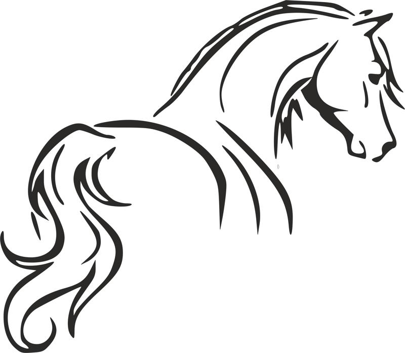 800x697 Horse Outline Tribal Tattoo Horse Outline Stencil Dxf Free