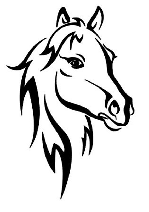 Tribal Horse Drawing | Free download on ClipArtMag