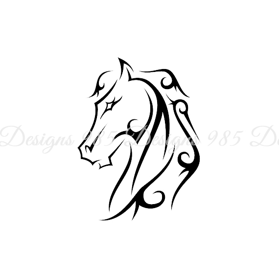 570x570 Tribal Horse For Cricut