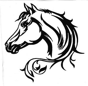 300x296 Window, Car, Vehicle, Trailer, Tribal Horse Vinyl Decal Ebay