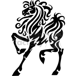 300x300 Stylish Horse Art Clipart Royalty Free Clipart