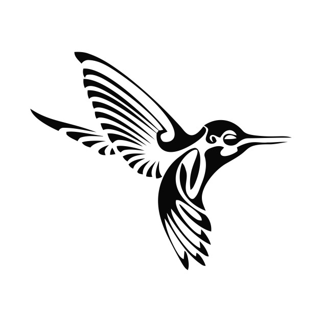 630x630 Limited Edition Exclusive Tribal Hummingbird Silhouette