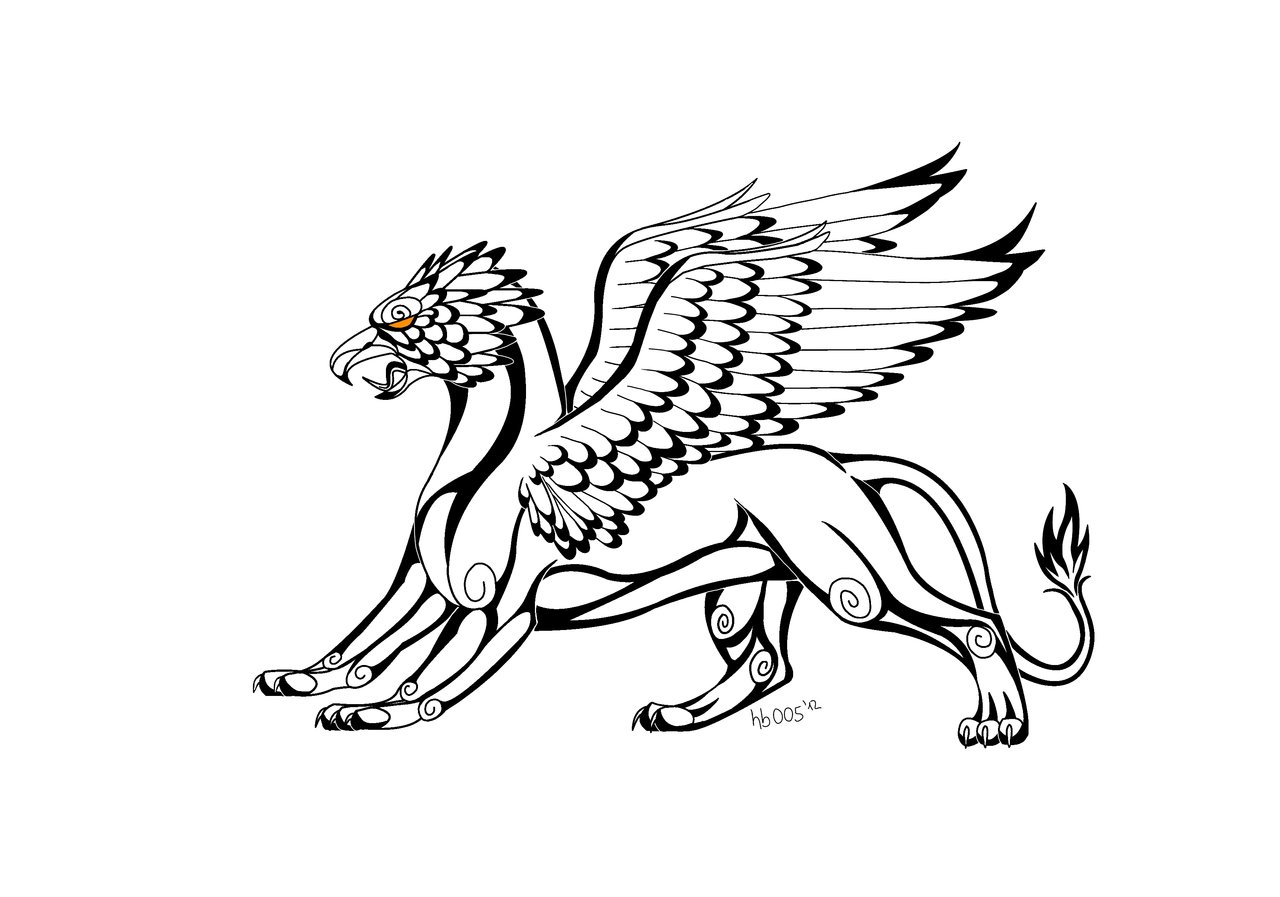 1280x897 Tribal Hummingbird Drawing