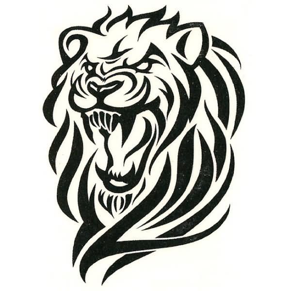 600x600 Lion Tattoo Clipart Roar