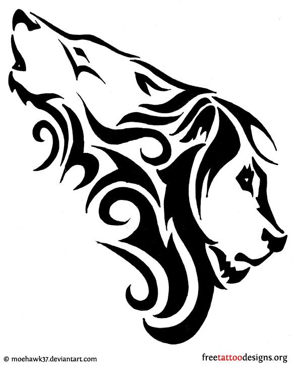 581x725 Tribal Lion And Wolf Tattoo Inspiration Tattoos, Lion Tattoo