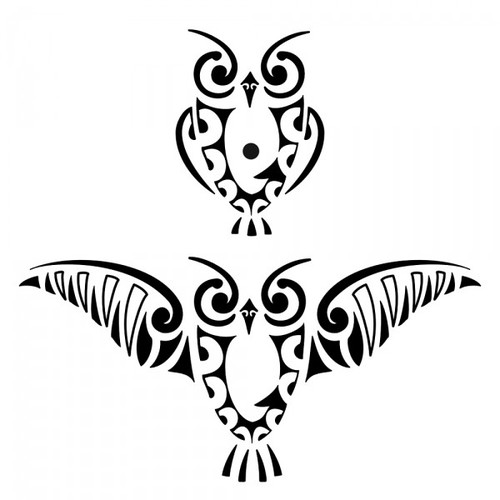500x500 Tribal Owl Tattoo Designs Tattoos Zimbio