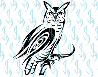 340x270 Tribal Owl Tattoo Etsy