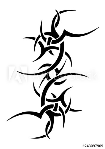 354x500 Tattoo Tribal Design, Abstract Print, Celtic Pattern, Ornament